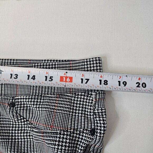 Seven 7 Women Pull On Legging Black White Red Plaid Elastic Waist Size XL - Picture 8 of 11